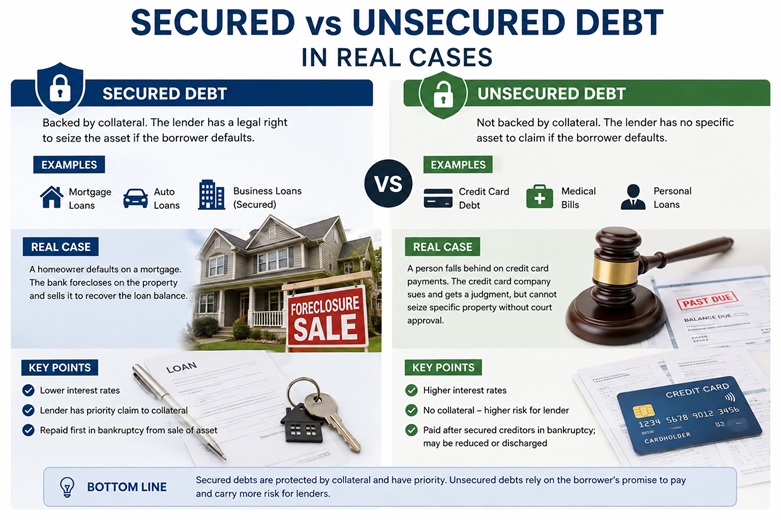 Secured vs Unsecured Debt in Real Cases – Intelligences Law Blog